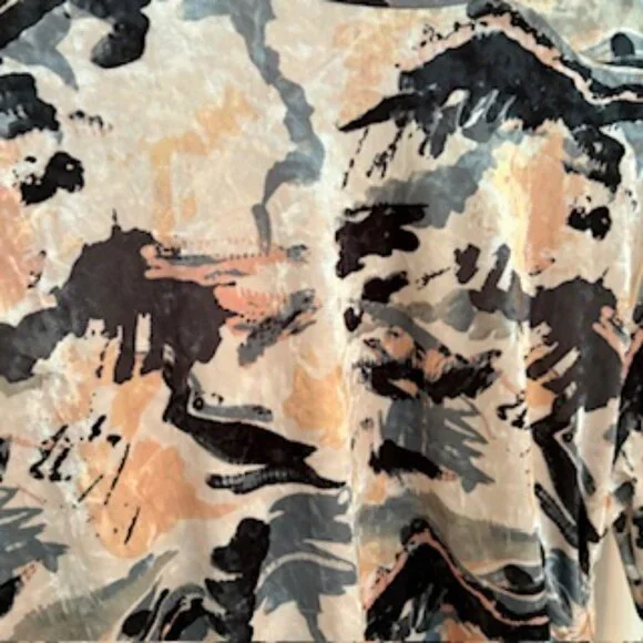 ✨NWT ELOQUII Printed Velvet Mock Neck Dress – Size 20✨ - Picture 11 of 11